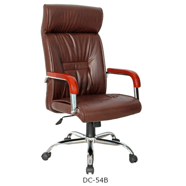 Silla ejecutiva giratoria con ajuste de altura negra