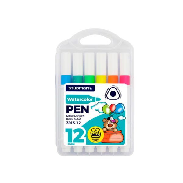 Set de 12 Marcadores a Base de Agua Studmark