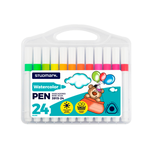 Set de 24 Marcadores a Base de Agua Studmark