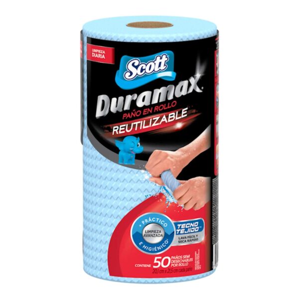 Paño reutilizable en rollo Scott duramax azul