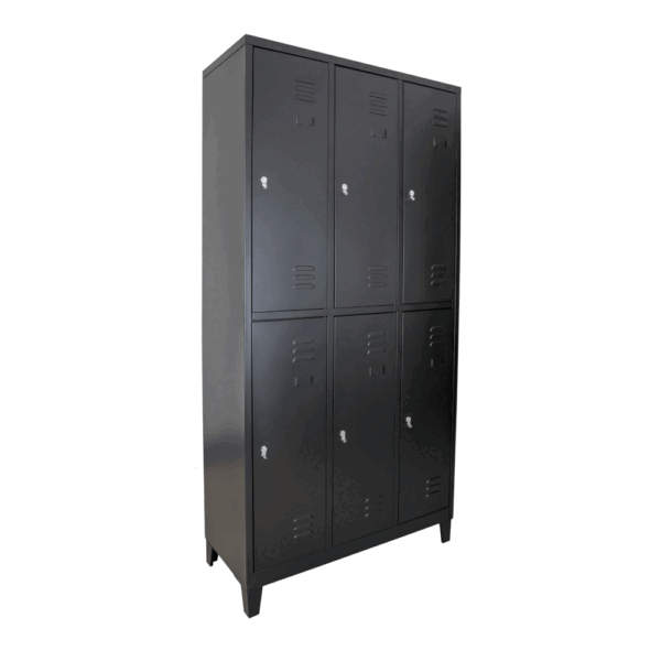 Locker metálico de 6 compartimientos