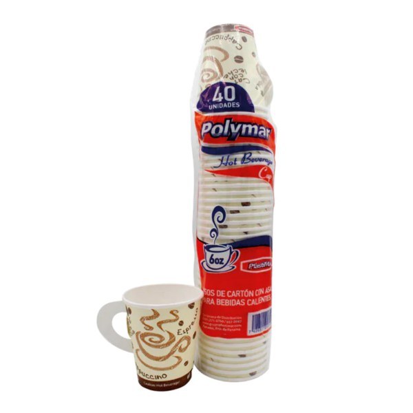 Vasos con Asa para Café de 6 onzas Polymar