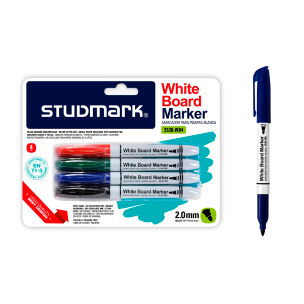 Set de 4 Marcadores de Tablero Studmark