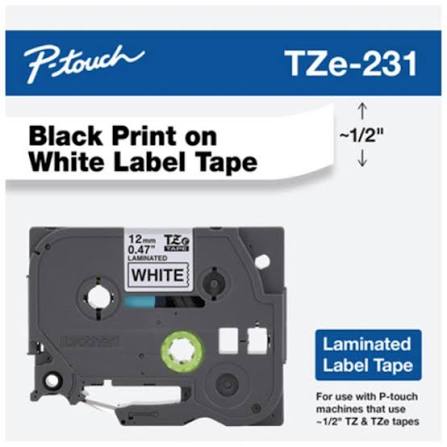 Cinta Brother p-touch black/white